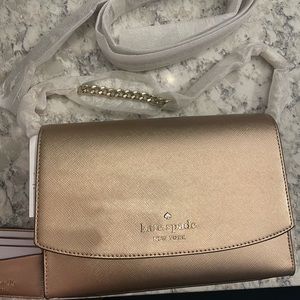 Kate Spade Gold Crossbody Purse